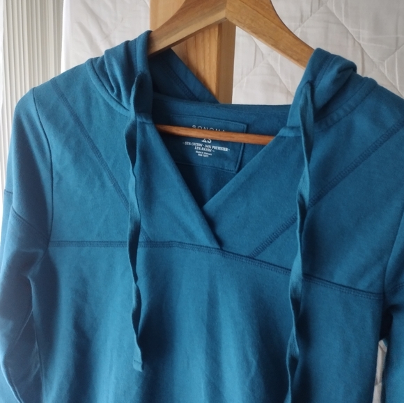 3 /$15 Sonoma Life+Style green/ blue hoodie - Picture 2 of 3